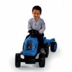Smoby Farmer XL pedal tractor + trailer - Blue – Bild 3