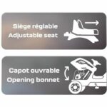 Smoby Farmer XL pedal tractor + trailer - Black - Image 4