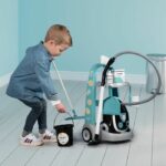 Smoby - Cleaning trolley + electronic vacuum cleaner with suction noise - 9 Accessories - Batteries included - from 3 years old – Bild 3
