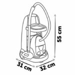 Smoby - Cleaning trolley + electronic vacuum cleaner with suction noise - 9 Accessories - Batteries included - from 3 years old – Bild 4