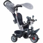Smoby - Baby Driver Plus Gray Tricycle - Child's Evolutive Bike From 10 Months - Silent Wheels - Parking Brake