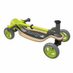 SMOBY 4 Wheels Wooden Skate - Adjustable Handlebar - Foldable - Image 2
