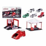 Toy - Majorette - Porsche Racing Stand and Podium - 5 Vehicles - Ages 3 and Up