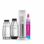 Sodastream Duobicb - White Duo Machine Pack 4 bottles (2 Duo Caraves + 2 Fuse LV) + 1 CQC exchange cylinder