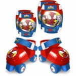 STAMP - Set Roller skates with knee pads - Spidey