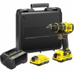 80 Nm Brushless Lithium 18V Drill Driver - 2 x 2Ah Batteries - STANLEY FATMAX V20 - SFMCD720D2K-QW