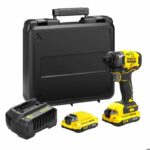 Impact screwdriver - STANLEY FATMAX V20 - SFMCF810D2K-QW - 170 Nm Brushless - Lithium 18V - 2 Batteries 2Ah