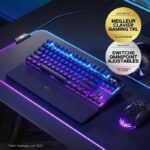 Mechanical gaming keyboard - STEELSERIES - APEX PRO TKL WIRELESS (2023) - Without numeric keypad - Wired - With adjustable switches - Black - Image 2