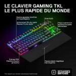 Mechanical gaming keyboard - STEELSERIES - APEX PRO TKL WIRELESS (2023) - Without numeric keypad - Wired - With adjustable switches - Black - Image 6