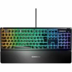 Mechanical gaming keyboard - STEELSERIES - APEX 3 - Ultra quiet - Black