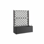 STEFANPLAST Natural Deluxe rectangular flower box with mesh - 100 x 43 x H 142 cm - 90 + 6.5 L in stock - Anthracite - Image 2