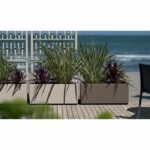 Ethica rectangular flower box 80 cm chalk - Image 2