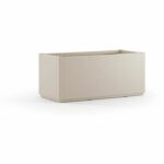 Ethica rectangular flower box 80 cm chalk