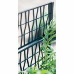 Ethica rectangular flower box 80 cm with graphite trellis - Image 2