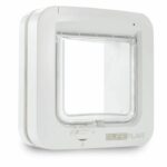 SUREFLAP Chatiere A Electronics - White - 142 mm x 120 mm (Memorization of a maximum of 32 chips)