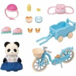 The girl Panda, her bike and her trailer - Sylvanian Families - 5652 - From 3 years old