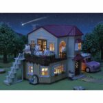 Miniature figurines - SYLVANIAN FAMILIES - 5708 - The big lit house and its secret room - Image 6