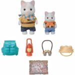 Action Figures - SYLVANIAN FAMILIES - Son and Baby Cat Latte - Secret Forest Adventure - Image 2