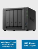 Storage server (NAS) - Synology - 4 Bays - Ryzen R1600 Dual -Core