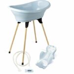 Thermobaby Vasco Thermobaby 5 in 1 blue flower bathtub - Made in France