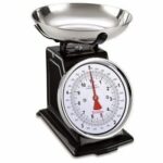 TERRAILLON 14477 Retro Deco Mechanical Scale - 5 kg - 1L Bowl - Large Dial - Metal - Black - Image 4