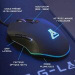 THE G-LAB COMBO HELIUM Keyboard FR Backlit Performance + Comfort Mouse + In-Ear Headphones + Non-Slip Mat - Image 3