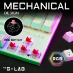 Combo Gaming Mechanical Keyboard TKL + Mouse - THE G-LAB - COMBO MERCURY W - White - Image 2