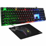 3 in 1 Gaming Combo - Backlit gaming keyboard and gaming mouse + Mouse pad - THE G-LAB - COMBO YTTRIUM