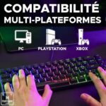 Gaming Keyboard - THE G-LAB - KEYZ-HYDROGEN/FR - 60% Black Membrane – Bild 2