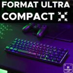 Gaming Keyboard - THE G-LAB - KEYZ-HYDROGEN/FR - 60% Black Membrane – Bild 3
