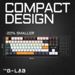 Gaming Keyboard - THE G-LAB - KEYZ-MERCURY-C/FR - Mechanical - TKL - 3 colors White+Black+OrangeFR - Image 2