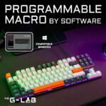 Gaming Keyboard - THE G-LAB - KEYZ-MERCURY-C/FR - Mechanical - TKL - 3 colors White+Black+OrangeFR - Image 3