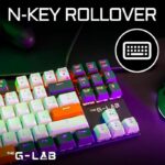 Gaming Keyboard - THE G-LAB - KEYZ-MERCURY-C/FR - Mechanical - TKL - 3 colors White+Black+OrangeFR - Image 5