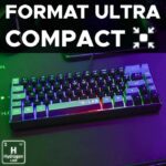 Gaming Keyboard - THE G-LAB - KEYZ-HYDRO-BKG/FR - 60% Membrane 2 colors Black + Gray keys - Image 2