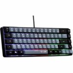 Gaming Keyboard - THE G-LAB - KEYZ-HYDRO-GRB/FR - 60% Membrane 2 colors Gray + Black keys
