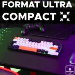 Gaming Keyboard - THE G-LAB - KEYZ-HYDRO-BKWO/FR - 60% Membrane 3 colors Black + White + Orange - Image 2