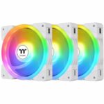 PC case fan - THERMALTAKE - SWAFAN EX12 ARGB Sync - White - 3x120mm A-RGB - 56.26-57.11CFM
