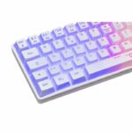 Gaming Keyboard - Membrane - The G-Lab - KEYZ HYDROGEN WL - Rainbow Backlighting - Wireless - Semi-Mechanical - Azerty - White - Image 2