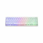 Gaming Keyboard - Membrane - The G-Lab - KEYZ HYDROGEN WL - Rainbow Backlighting - Wireless - Semi-Mechanical - Azerty - White - Image 3