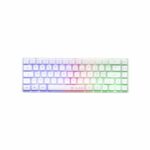 Gaming Keyboard - Membrane - The G-Lab - KEYZ HYDROGEN WL - Rainbow Backlighting - Wireless - Semi-Mechanical - Azerty - White - Image 4