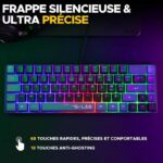 2 in 1 Gaming Pack - THE G-LAB - COMBO HYDRO - Wired Keyboard and Mouse - Black/Grey - Image 2