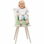 Thermobaby tudi chair booster - 6 to 36 months - 3 -point safety harness - Céladon green - Image 2