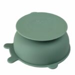 Suction cup bowl - THERMOBABY - Silicone - Cactus Green - Non-slip and unbreakable - Image 2