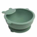 Suction cup bowl - THERMOBABY - Silicone - Cactus Green - Non-slip and unbreakable