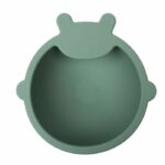 Suction cup bowl - THERMOBABY - Silicone - Cactus Green - Non-slip and unbreakable - Image 3