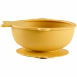 Suction Cup Bowl - THERMOBABY - Silicone - Honey Yellow, non-slip and unbreakable - Image 3
