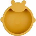 Suction Cup Bowl - THERMOBABY - Silicone - Honey Yellow, non-slip and unbreakable - Image 4