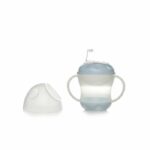 THERMOBABY Leak proof cup + lid - Blue flower - Image 2