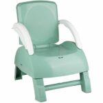 Booster seat - THERMOBABY - GUSTO 2-in-1 - Sage Green - Scalable and transportable - Image 2