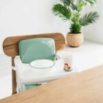 Booster seat - THERMOBABY - GUSTO 2-in-1 - Sage Green - Scalable and transportable - Image 4
